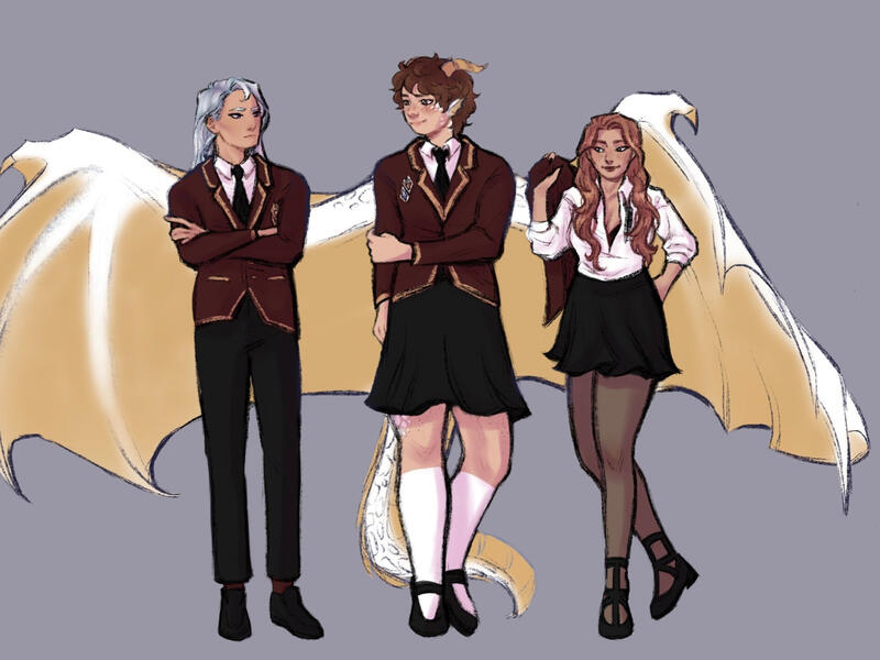 Bloodlines Main Trio: Fynn, Darc and Keo